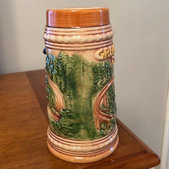 Vintage GREAT SMOKY MOUNTAINS Beer Stein with Bear & Native American - Picture 4 of 14